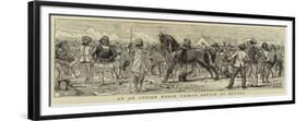 At an Indian Horse Fair, a Sketch at Muttra-null-Framed Premium Giclee Print