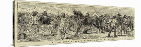 At an Indian Horse Fair, a Sketch at Muttra-null-Stretched Canvas