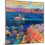 At Anchor, St Tropez Coast-Peter Graham-Mounted Giclee Print