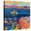 At Anchor, St Tropez Coast-Peter Graham-Stretched Canvas