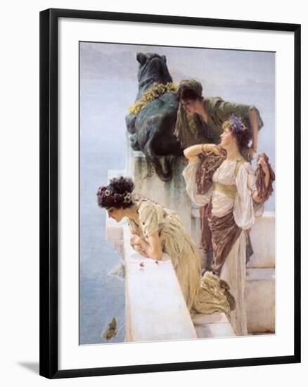 At Aphrodite's Cradle-Sir Lawrence Alma-Tadema-Framed Art Print