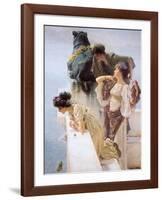 At Aphrodite's Cradle-Sir Lawrence Alma-Tadema-Framed Art Print