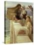 At Aphrodite's Cradle-Sir Lawrence Alma-Tadema-Stretched Canvas