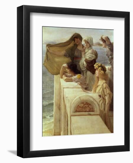 At Aphrodite's Cradle-Sir Lawrence Alma-Tadema-Framed Giclee Print