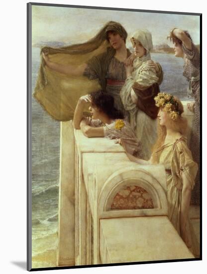 At Aphrodite's Cradle-Sir Lawrence Alma-Tadema-Mounted Giclee Print