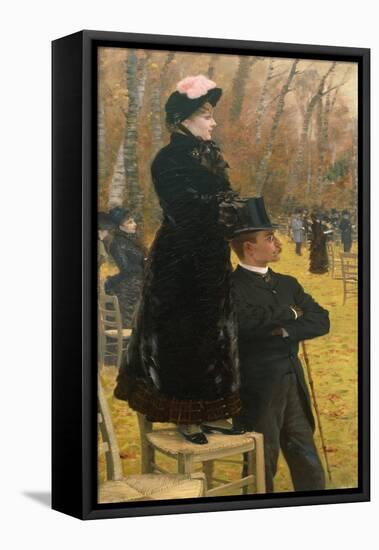 At Auteuil Races-Giuseppe De Nittis-Framed Stretched Canvas