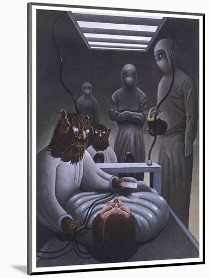 At Aveley Essex John and Susan Day are Abducted with Their Child and Their Car Aboard a UFO-Neil Breeden-Mounted Art Print