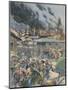 At Baku, in the Caucasus, Rebels Set Fire to Naphtha Wells-null-Mounted Art Print