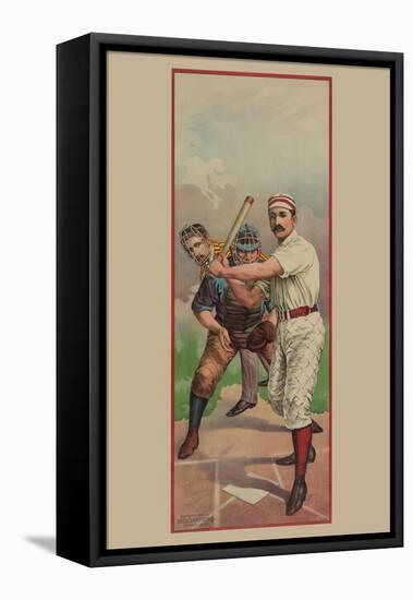 At Bat-Calvert-Framed Stretched Canvas