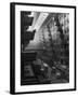 At Brooklyn Army Base Freight Is Lifted from Car to Jutting Loading Platforms-Andreas Feininger-Framed Photographic Print