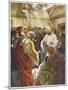 At Capernaum Jesus Heals a Paralysed Man Who Is Lowered into the House Through the Roof-null-Mounted Art Print