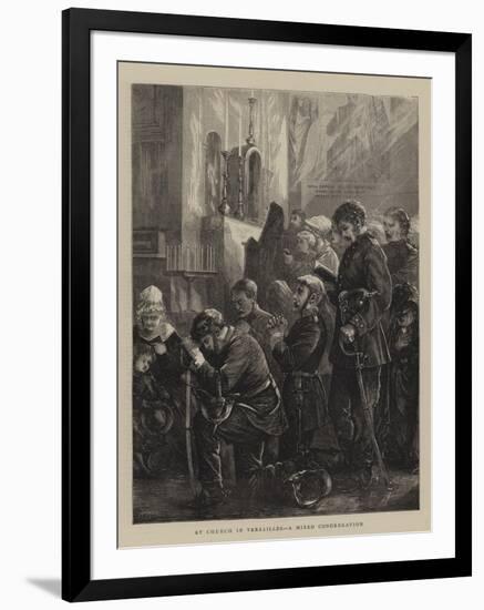 At Church in Versailles, a Mixed Congregation-Henry Woods-Framed Giclee Print