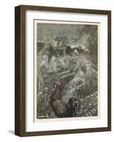 At Cock-Crow-Arthur Rackham-Framed Art Print