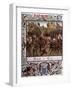 At Crecy 9000 English Soldiers Under Edward III Defeat 30000 French Under Philippe VI-Ronjat-Framed Art Print