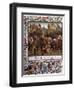 At Crecy 9000 English Soldiers Under Edward III Defeat 30000 French Under Philippe VI-Ronjat-Framed Art Print