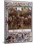 At Crecy 9000 English Soldiers Under Edward III Defeat 30000 French Under Philippe VI-Ronjat-Mounted Art Print