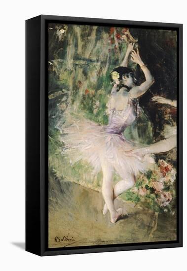 At Dance School, Circa 1880-Giovanni Boldini-Framed Stretched Canvas