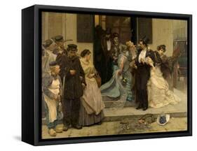 At Dawn-Charles Hermans-Framed Stretched Canvas