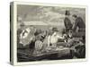 At Doncaster Races, a Sweepstake after Lunch-Edward Frederick Brewtnall-Stretched Canvas