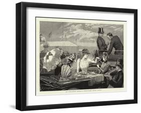 At Doncaster Races, a Sweepstake after Lunch-Edward Frederick Brewtnall-Framed Giclee Print