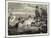 At Doncaster Races, a Sweepstake after Lunch-Edward Frederick Brewtnall-Mounted Giclee Print