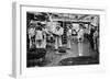 At Drill with a 6 Inch Quick Firing Gun on Board the Battleship HMS Resolution, 1896-Gregory & Co-Framed Giclee Print