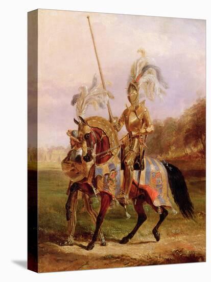 At Eglinton, Lord of the Tournament, 1840-Edward Henry Corbould-Stretched Canvas