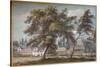 At Englefield Green, c18th century, (1924)-Paul Sandby-Stretched Canvas