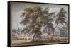 At Englefield Green, c18th century, (1924)-Paul Sandby-Framed Stretched Canvas