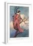 At Evening Tide She Climbed-Warwick Goble-Framed Giclee Print