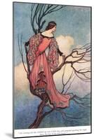 At Evening Tide She Climbed-Warwick Goble-Mounted Giclee Print