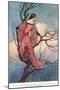 At Evening Tide She Climbed-Warwick Goble-Mounted Giclee Print