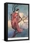 At Evening Tide She Climbed-Warwick Goble-Framed Stretched Canvas