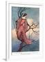 At Evening Tide She Climbed-Warwick Goble-Framed Giclee Print