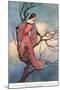 At Evening Tide She Climbed-Warwick Goble-Mounted Giclee Print