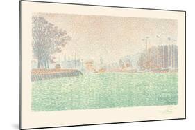 At Flushing-Paul Signac-Mounted Giclee Print