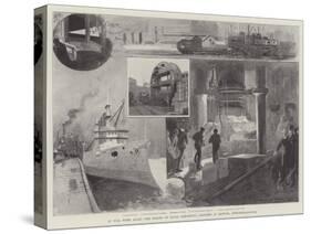 At Full Work Again, the Making of Naval Armaments, Sketches at Elswick, Newcastle-On-Tyne-Henry Charles Seppings Wright-Stretched Canvas