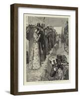 At Goodwood, Waiting to See the Coaches Arrive-Edward Frederick Brewtnall-Framed Giclee Print