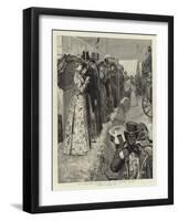 At Goodwood, Waiting to See the Coaches Arrive-Edward Frederick Brewtnall-Framed Giclee Print