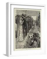 At Goodwood, Waiting to See the Coaches Arrive-Edward Frederick Brewtnall-Framed Giclee Print