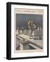 At Hettstadt Germany Joseph Furst a Member of the Municipal Band Marches Playing His Horn-Aldo Molinari-Framed Art Print