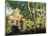At Home, 1914-18-B. M. Kustodiev-Mounted Giclee Print