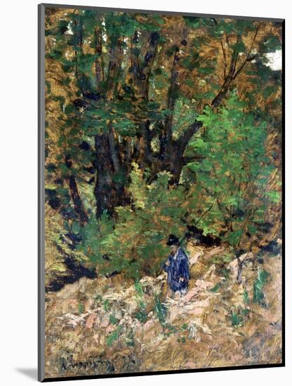 At Home in the Forest, C1880-Henri-Joseph Harpignies-Mounted Giclee Print