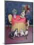 At Home-Jerzy Marek-Mounted Giclee Print