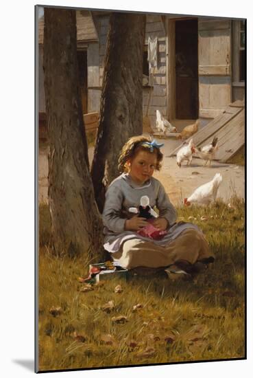 At Home-John George Brown-Mounted Giclee Print