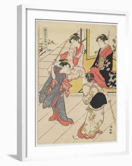 At Jo Etsu's Mansion, 1785-Torii Kiyonaga-Framed Giclee Print