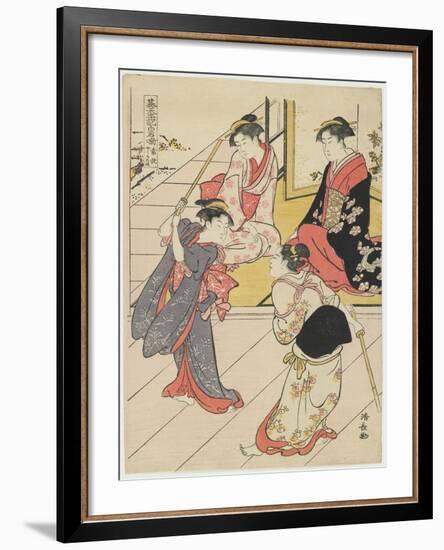 At Jo Etsu's Mansion, 1785-Torii Kiyonaga-Framed Giclee Print