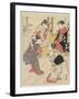 At Jo Etsu's Mansion, 1785-Torii Kiyonaga-Framed Giclee Print