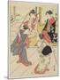 At Jo Etsu's Mansion, 1785-Torii Kiyonaga-Mounted Giclee Print