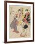 At Jo Etsu's Mansion, 1785-Torii Kiyonaga-Framed Giclee Print